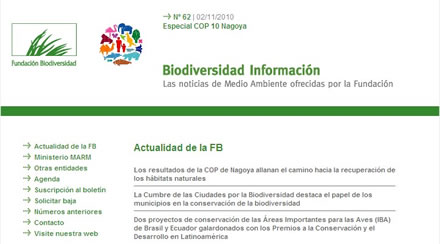 BOLETÍN BIODIVERSIDAD INFORMACIÓN