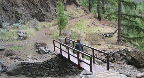 Conexión de senderos de gran recorrido del Parque Nacional de la Caldera de Taburiente
