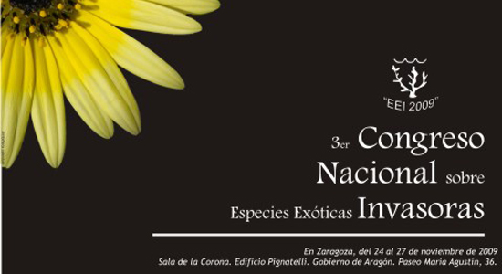 Volante propagandístico del Tercer Congreso Nacional sobre Especies Exóticas Invasoras