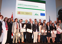The Minister of the Environment, Rural and Marine Affairs presents the Biodiversity Foundation Awards