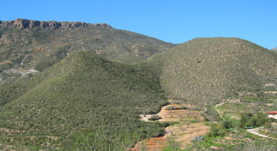 Paisaje montañoso en el entorno de La Muela y Cabo Tiñoso