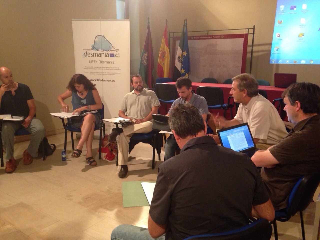 reunión del comité de gestión del proyecto LIFE+ Desmania