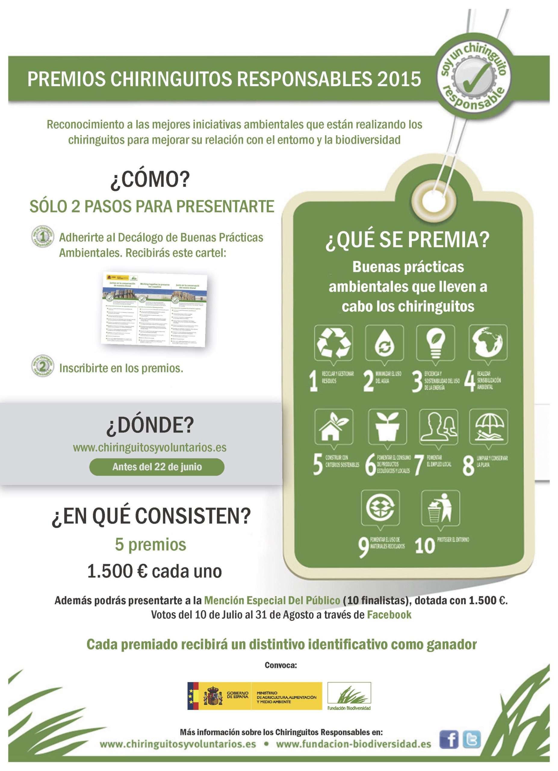 cuarta edición de los premios chiringuitos responsables