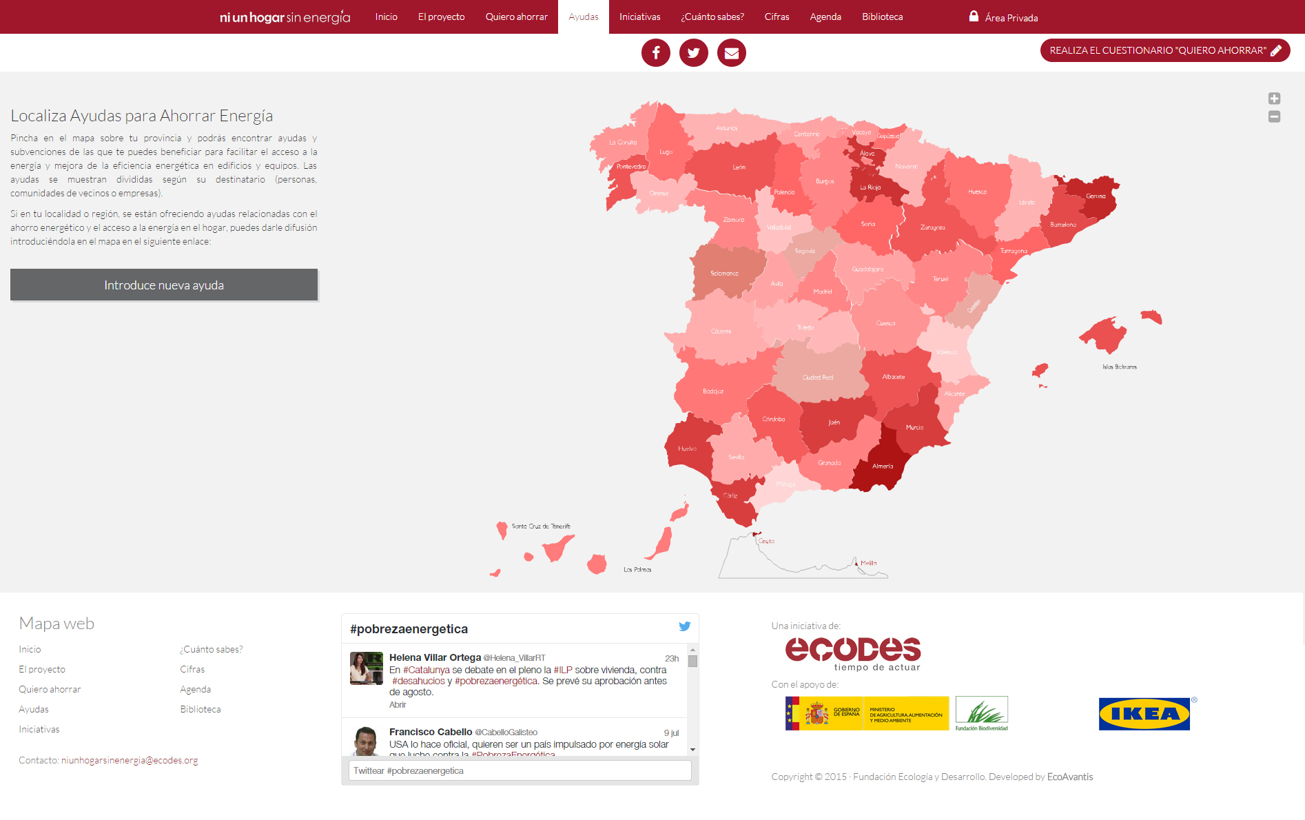 Localiza ayudas para ahorrar energía