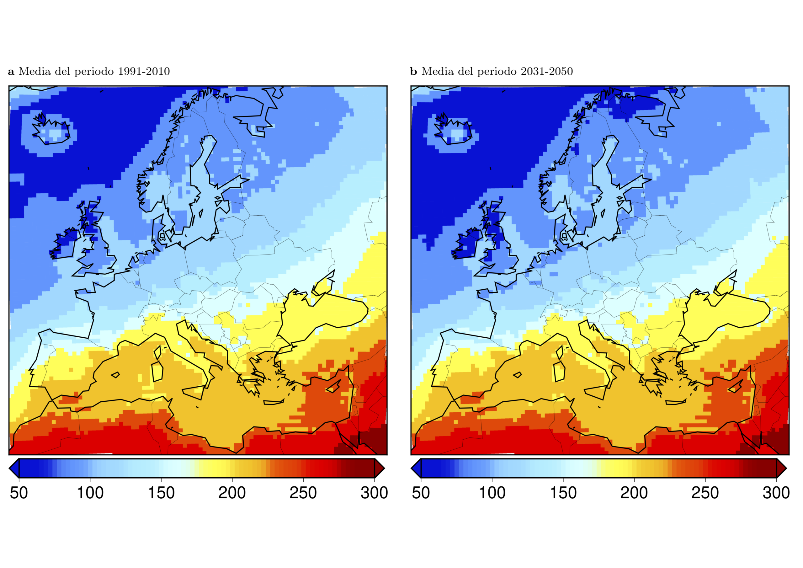 Mapas de evolución climática